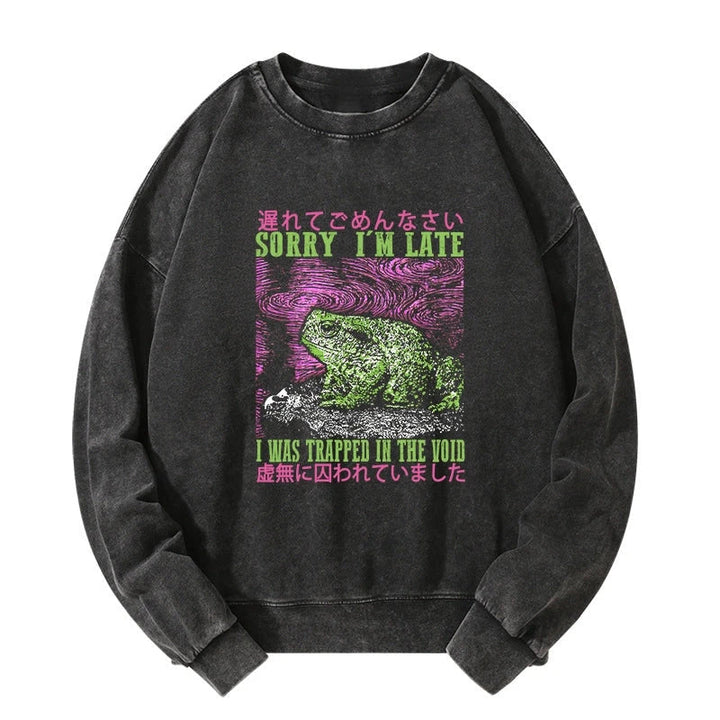 A Frog In Distress Japanese Washed Sweatshirt