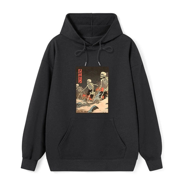 Japanese Rising Skeletons Classic Hoodie