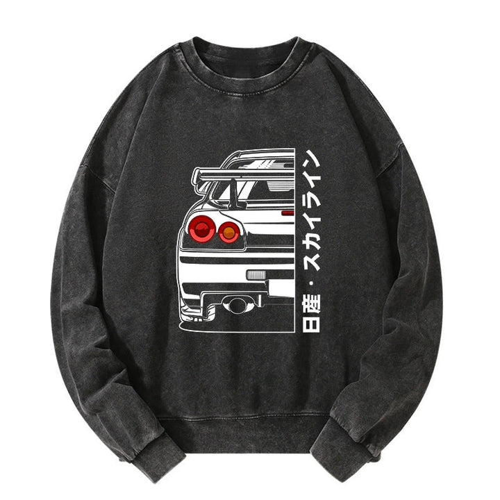 Nissan Skyline GTR R34 Washed Sweatshirt