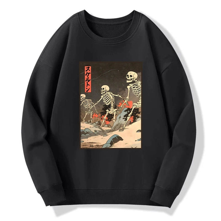 Japanese Rising Skeletons Sweatshirt