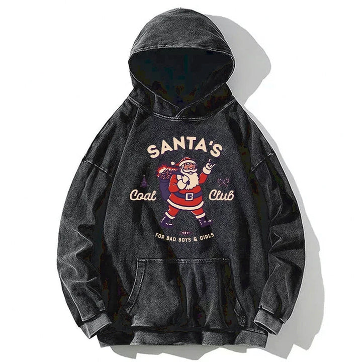 Santa's Coal Club Japan Washed Hoodie