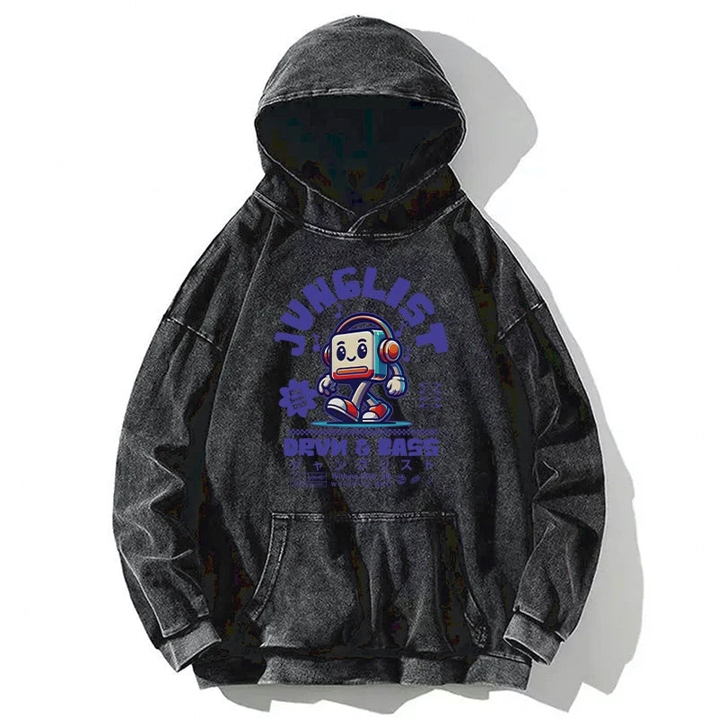 Junglist DNB Japan Washed Hoodie