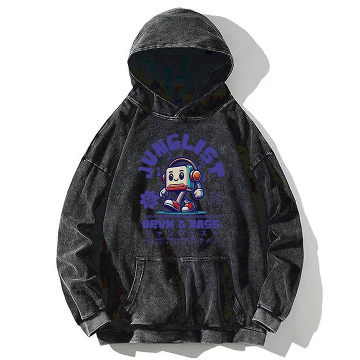 Junglist DNB Japan Washed Hoodie