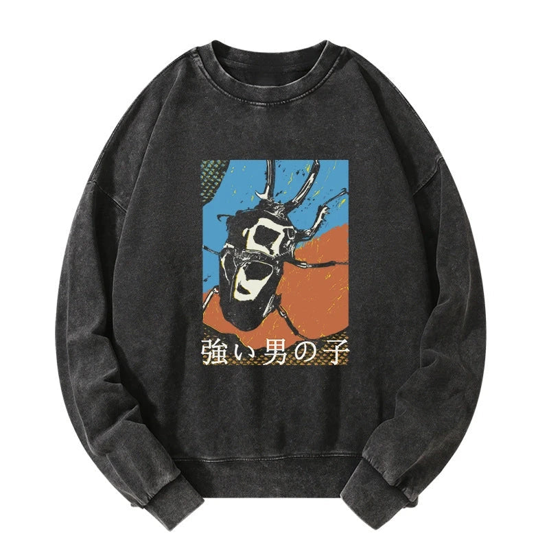 Strong Beetle Japanese Washed Sweatshirt