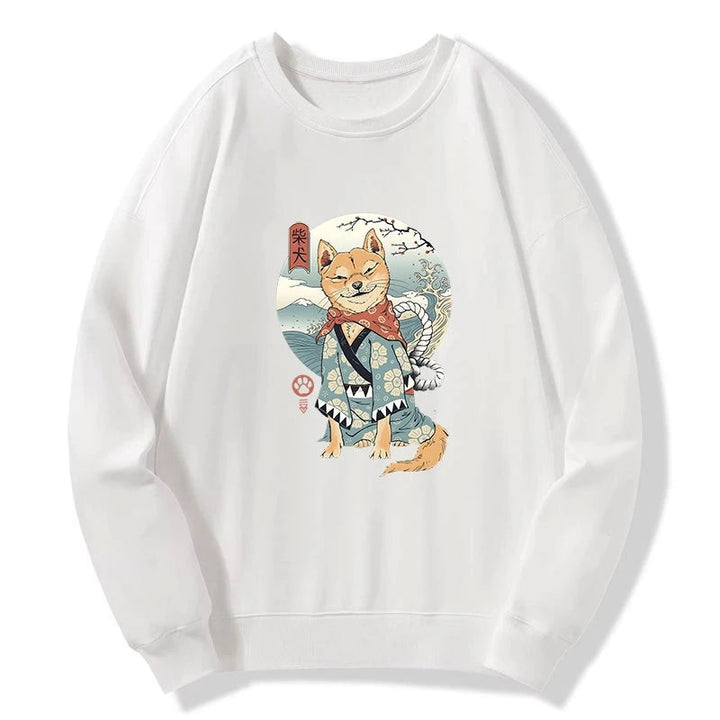Samurai Shiba Dog Japanese Sweatshirt
