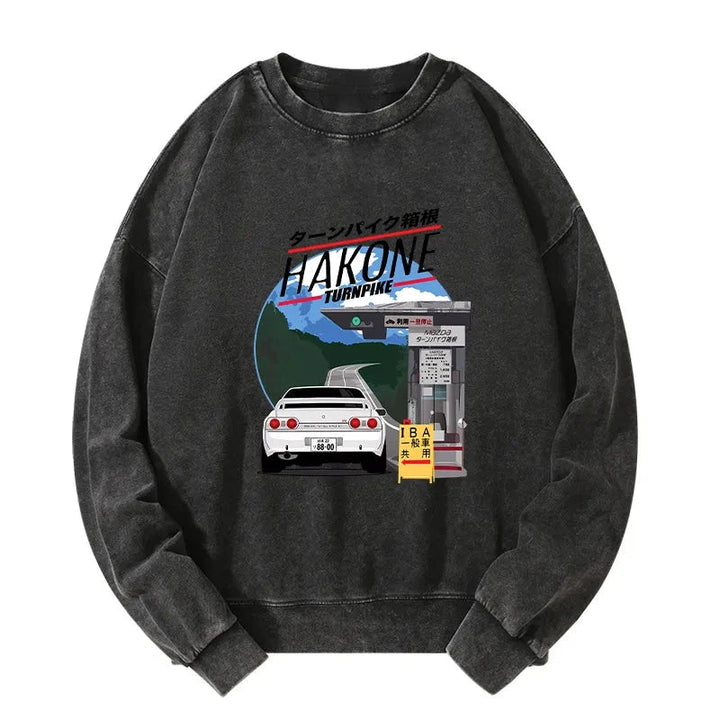 Hakone Nissan Skyline R32 JDM Washed Sweatshirt