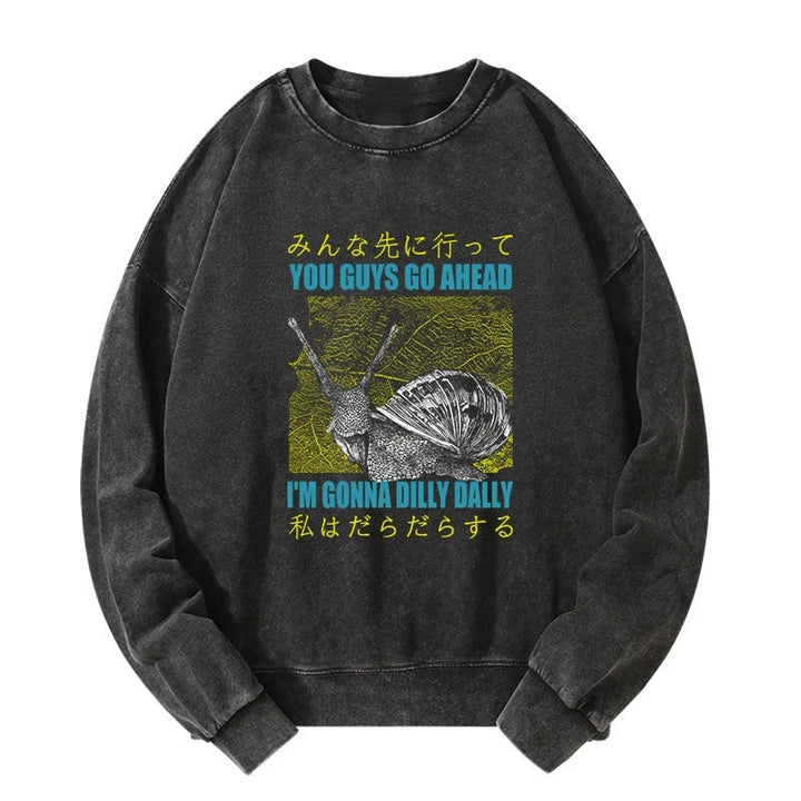 Slow Snail Japanese Washed Sweatshirt