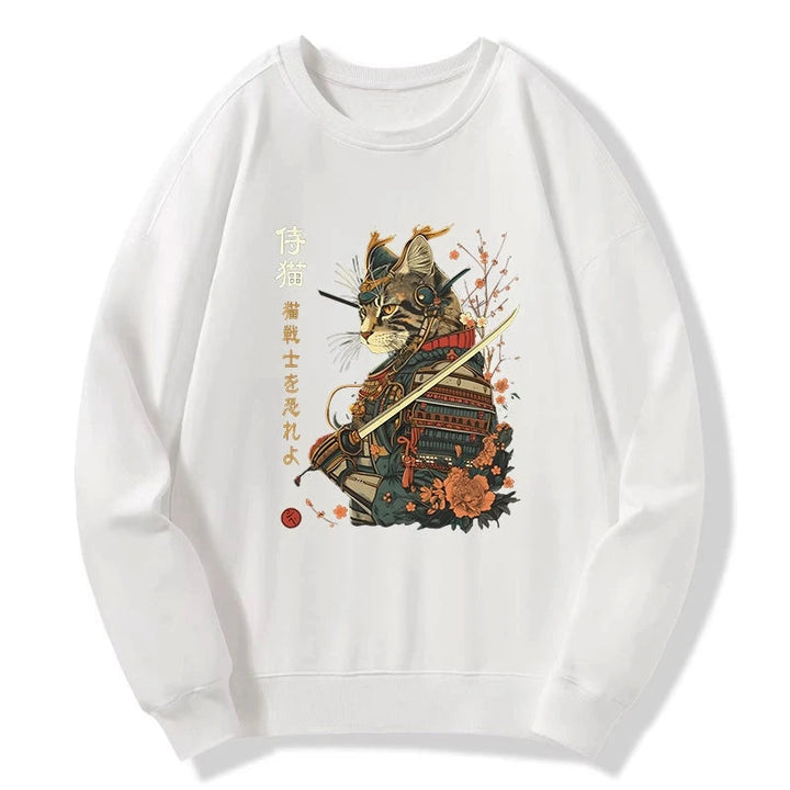 Cat Samurai Japanese Art Sweatshirt