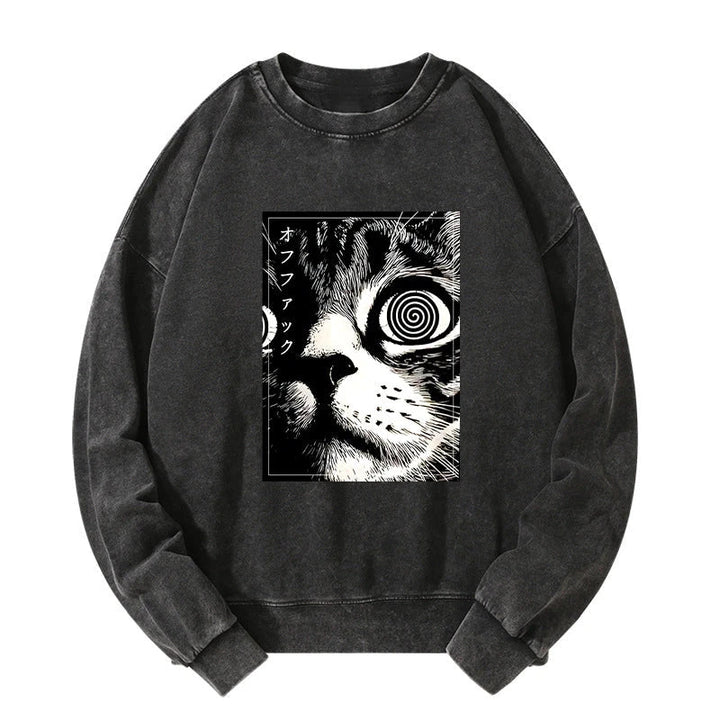 Scary Cat Japan Washed Sweatshirt
