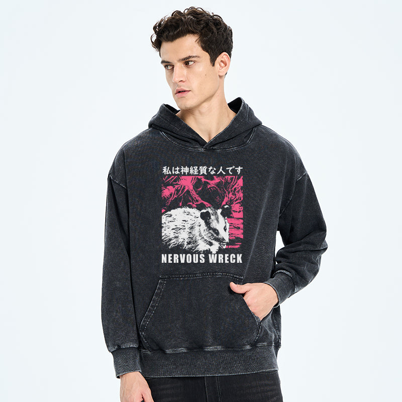 Nervous Wreck Washed Hoodie