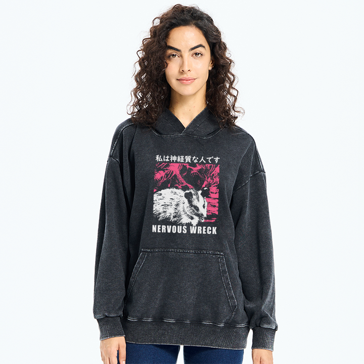 Nervous Wreck Washed Hoodie