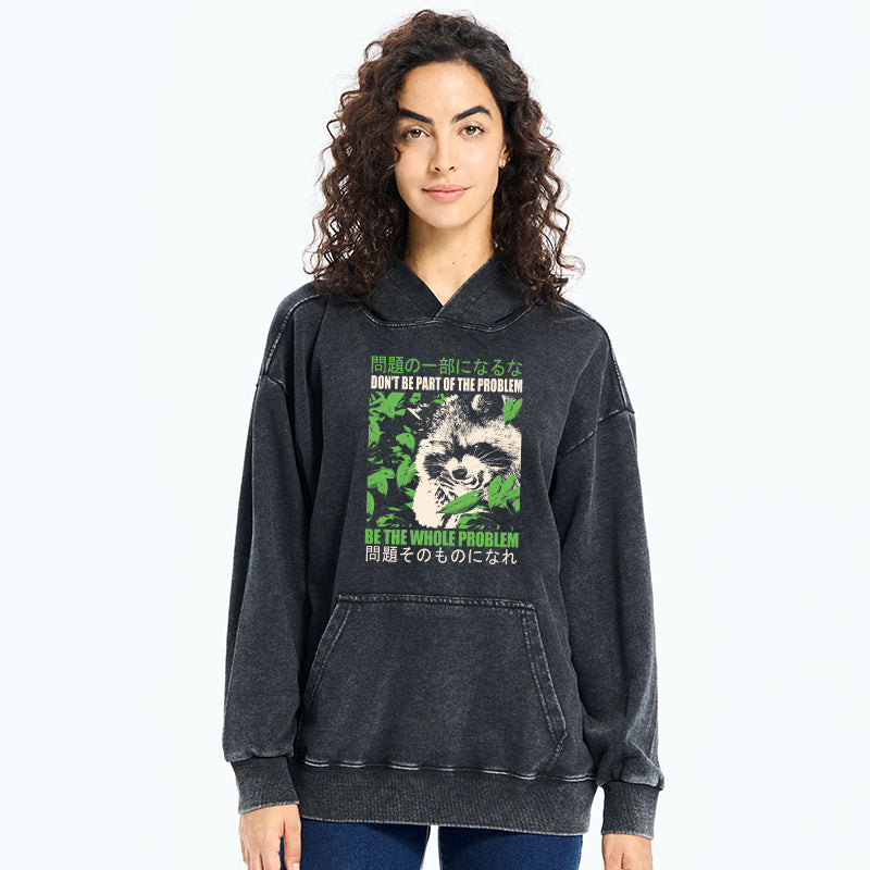 Don It Be Part Of The Problem Washed Hoodie