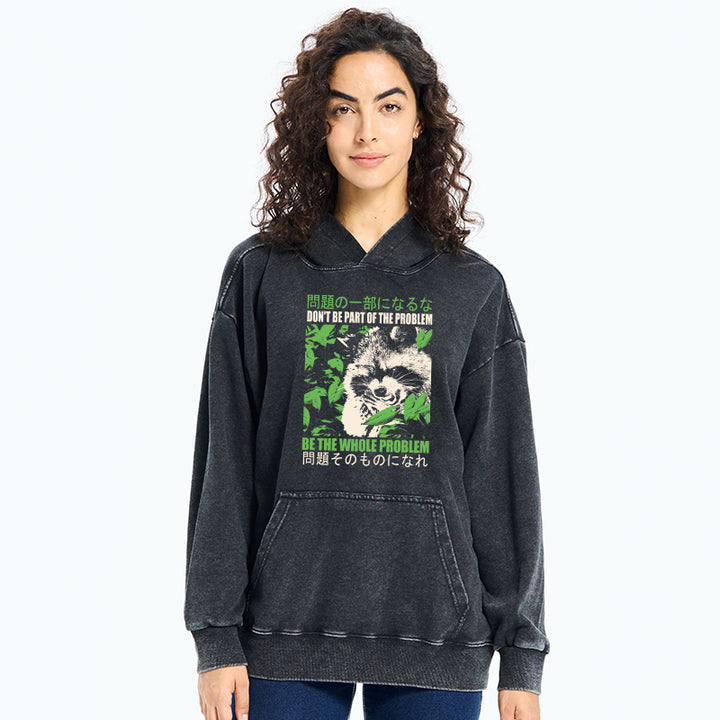 Don It Be Part Of The Problem Washed Hoodie