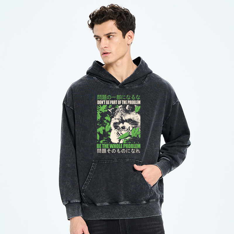 Don It Be Part Of The Problem Washed Hoodie