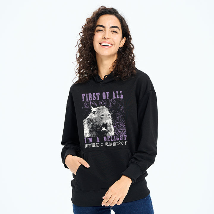 First Of All I'm A Delight Classic Hoodie