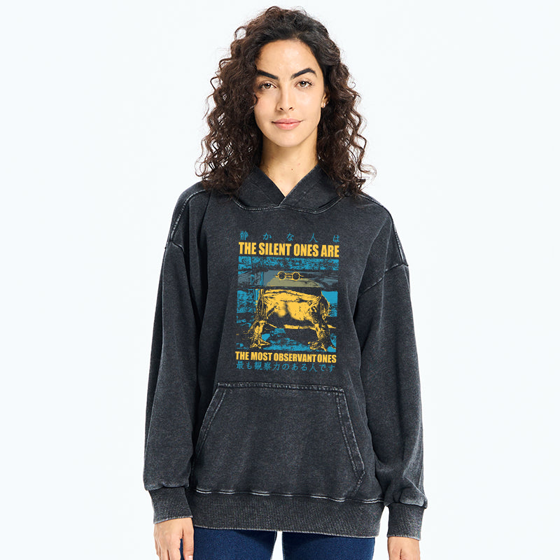 Silent Frog Japanese Washed Hoodie