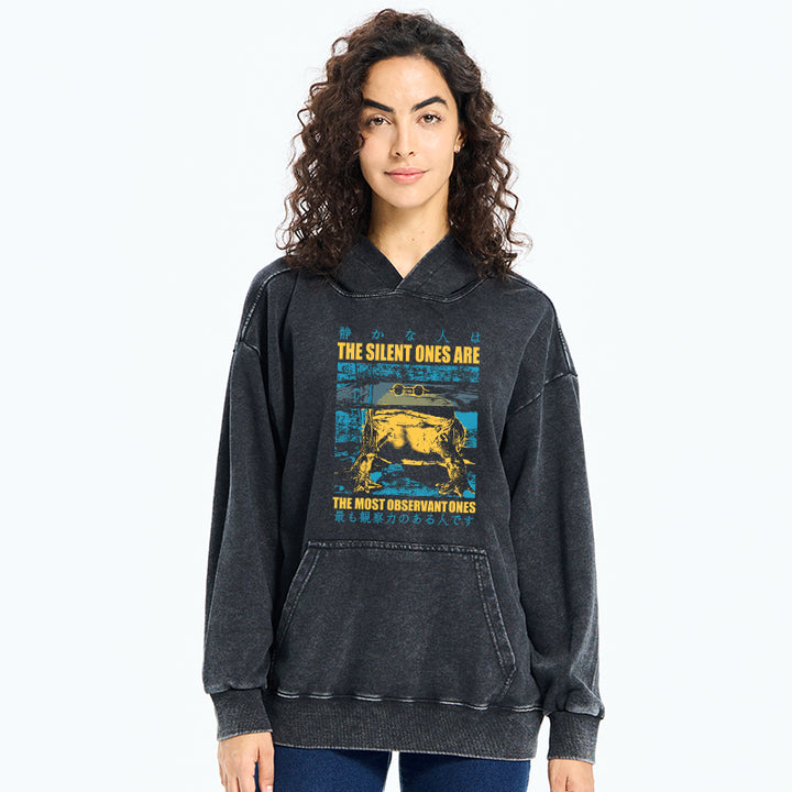 Silent Frog Japanese Washed Hoodie
