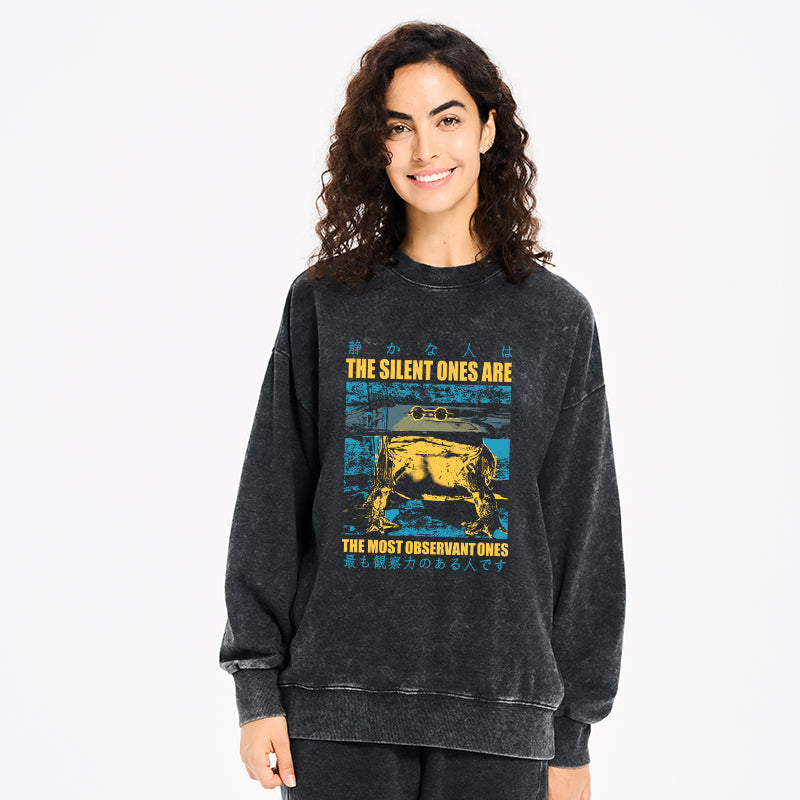 Silent Frog Japanese Washed Sweatshirt