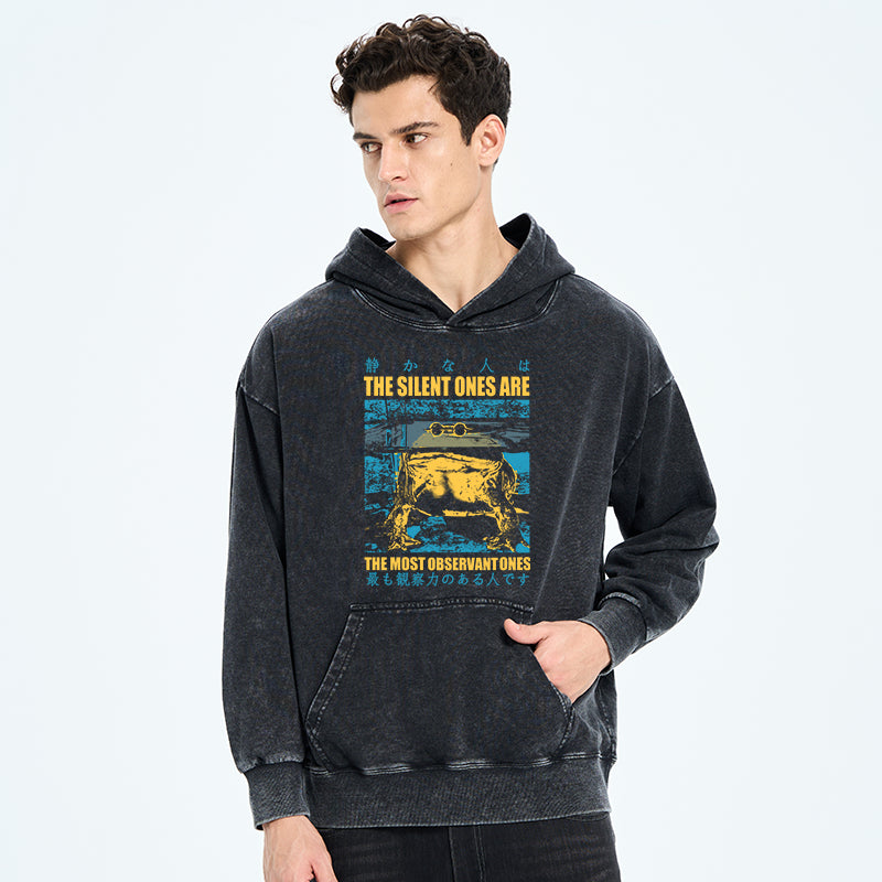 Silent Frog Japanese Washed Hoodie