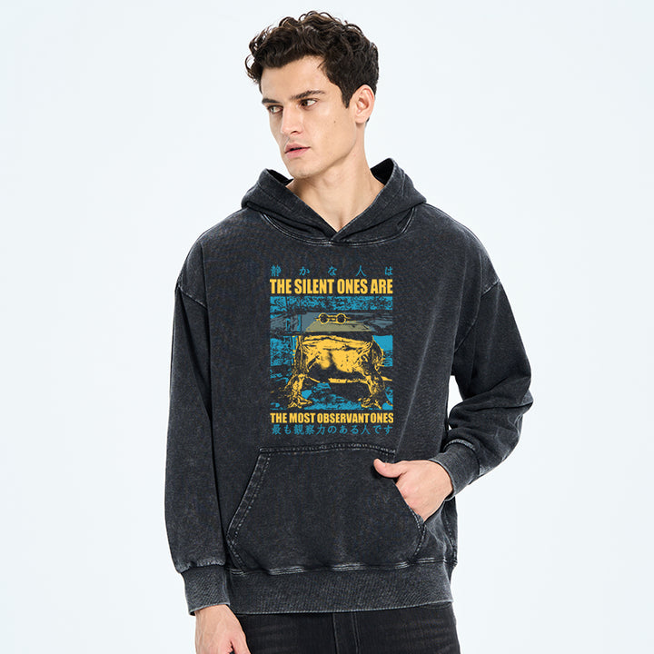 Silent Frog Japanese Washed Hoodie
