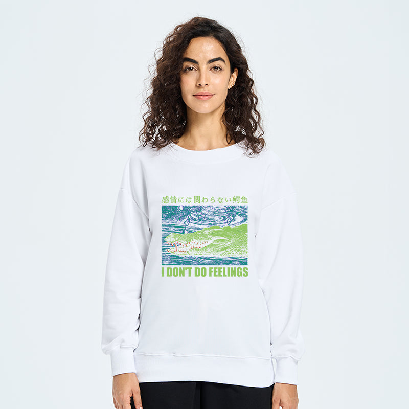 An Emotionless Crocodile Sweatshirt