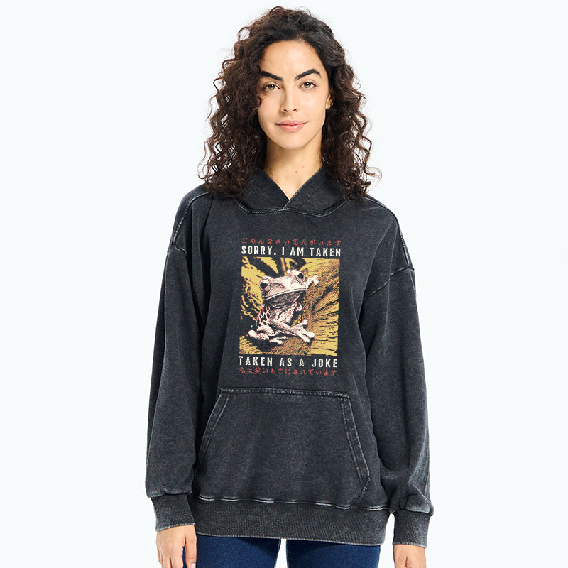 The Tragic Frog Japanese Washed Hoodie