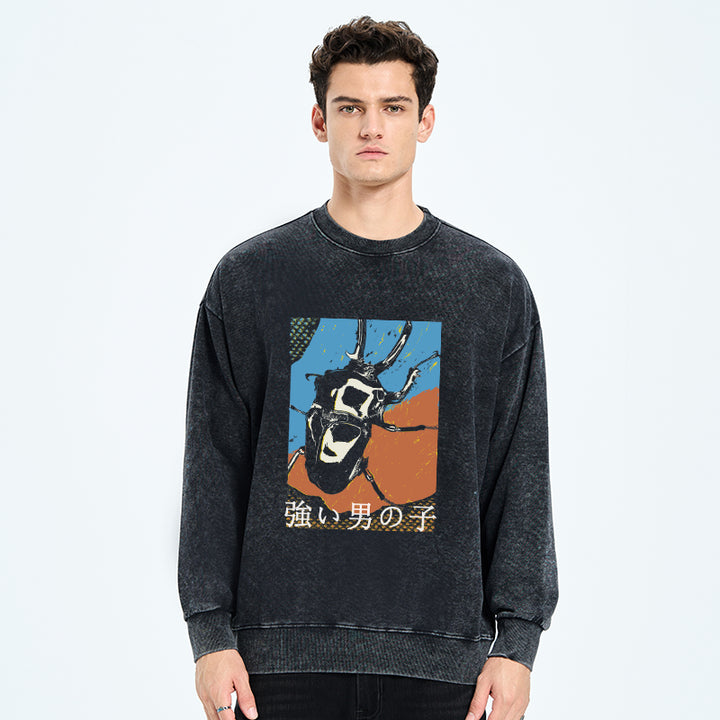 Strong Beetle Japanese Washed Sweatshirt
