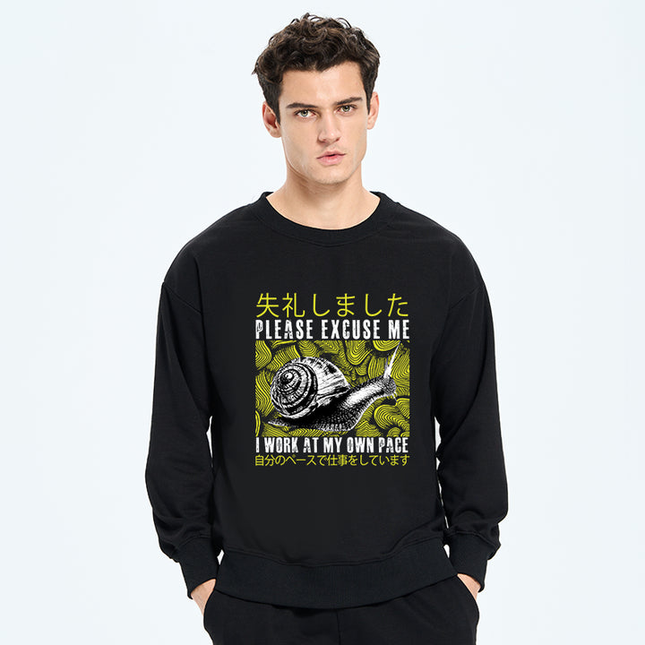Snails That Work According To Their Own Rules Sweatshirt