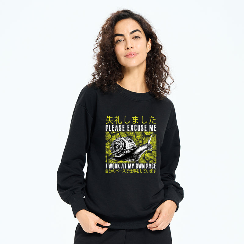 Snails That Work According To Their Own Rules Sweatshirt