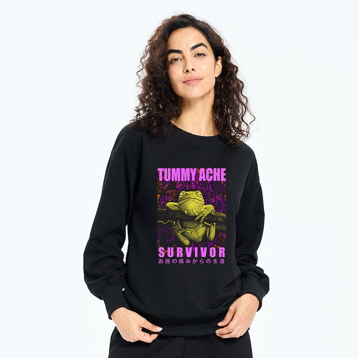 A Frog With Stomachache Sweatshirt
