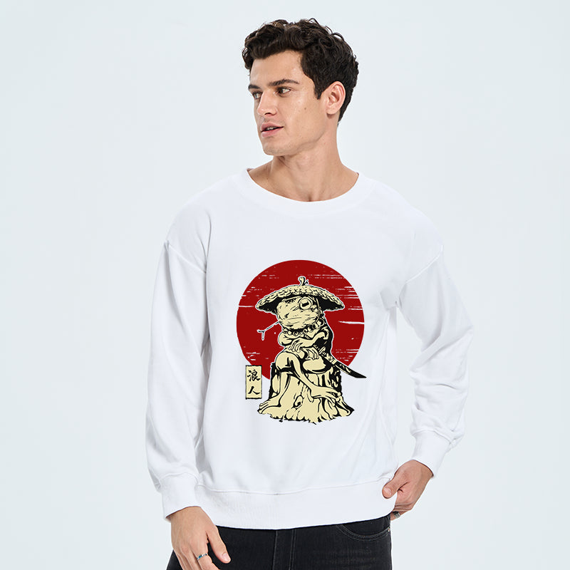 Rounin Japanese Frog Samurai Sweatshirt