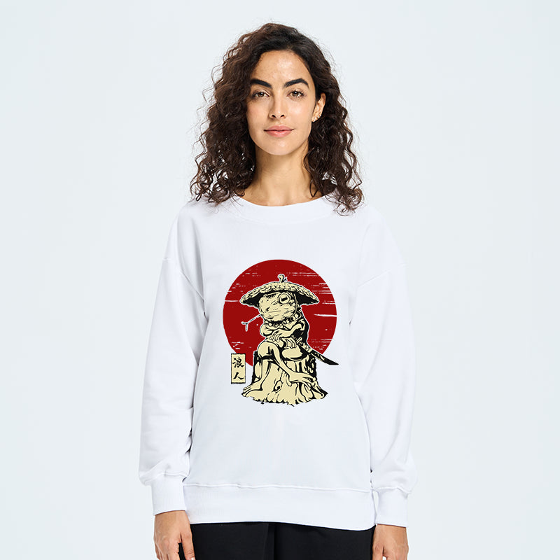 Rounin Japanese Frog Samurai Sweatshirt