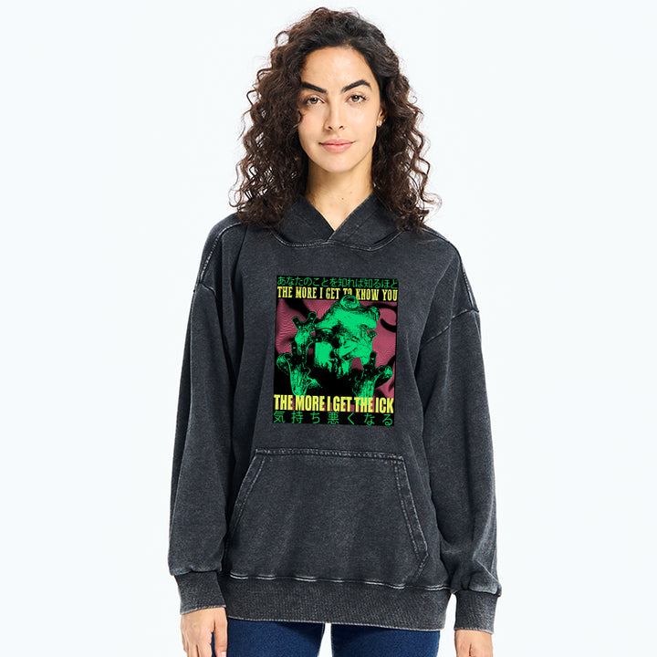 Scary Frog Japanese Washed Hoodie