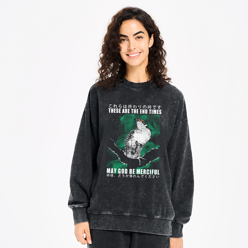 These Are The End Bird Washed Sweatshirt