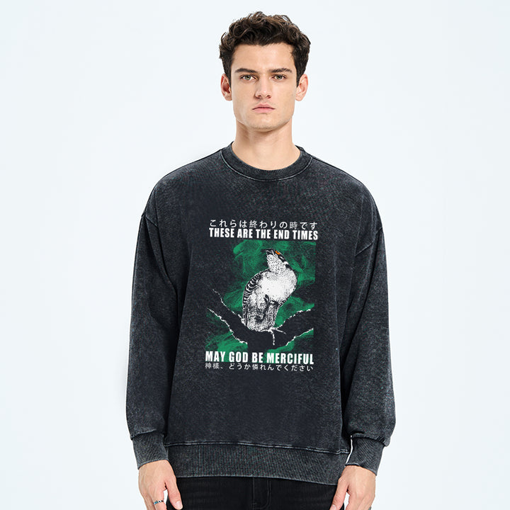 These Are The End Bird Washed Sweatshirt