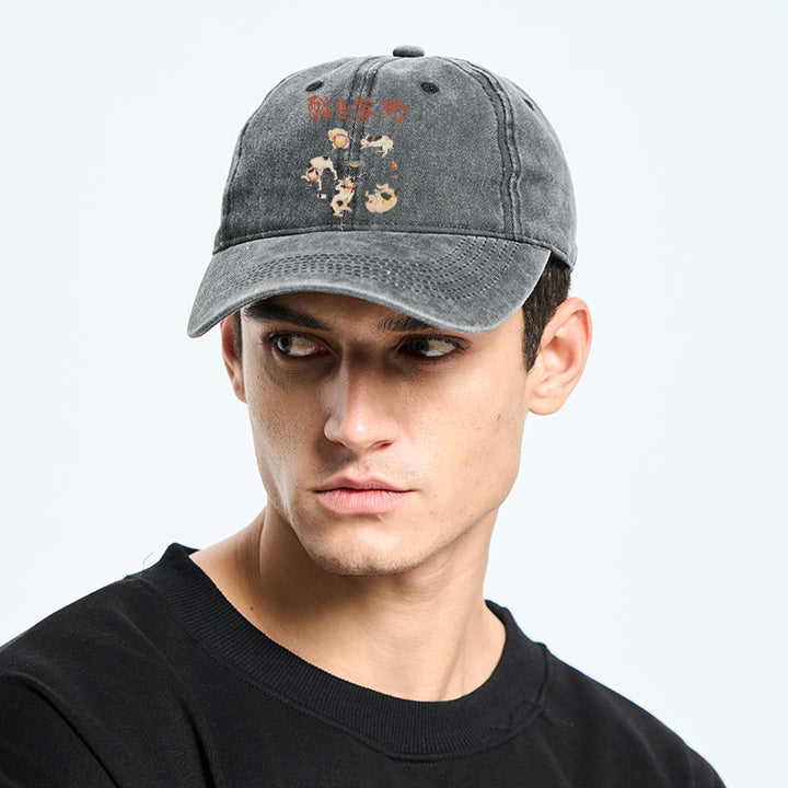 Drunken Cats Washed Cap