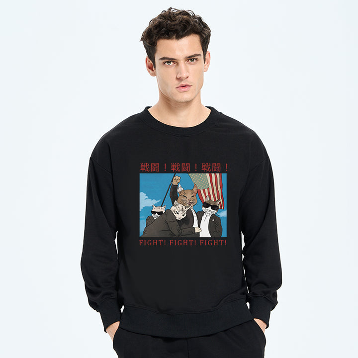 Fight Cat Japanese Sweatshirt