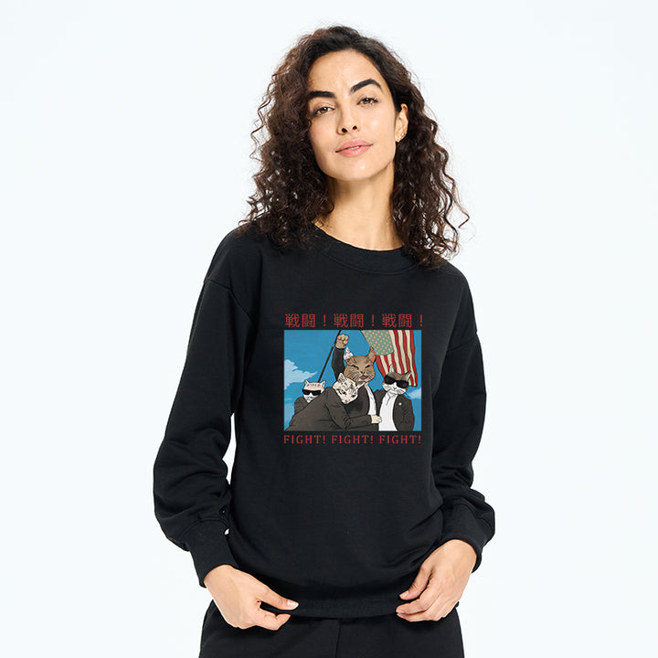 Fight Cat Japanese Sweatshirt