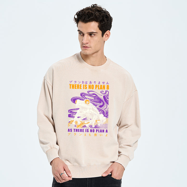 Thers Is No Plan B Frog Washed Sweatshirt