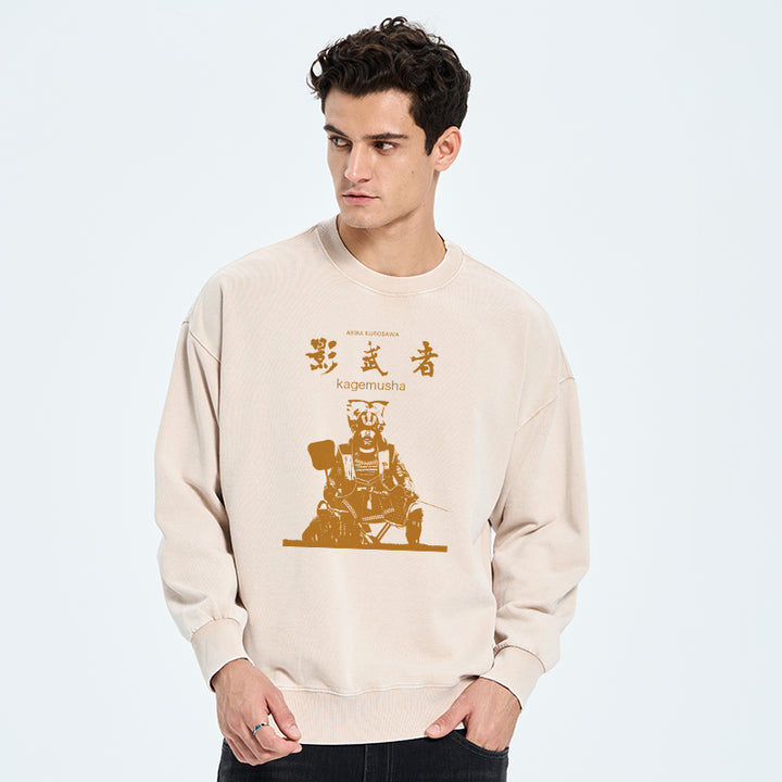 Japanese Shadow Samurai Washed Sweatshirt