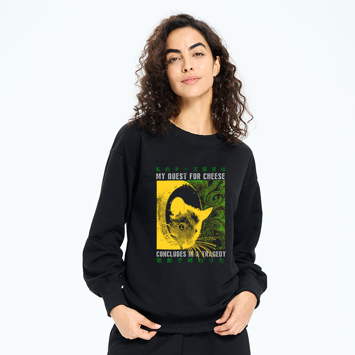 Mouse Has A Passion For Cheese Sweatshirt