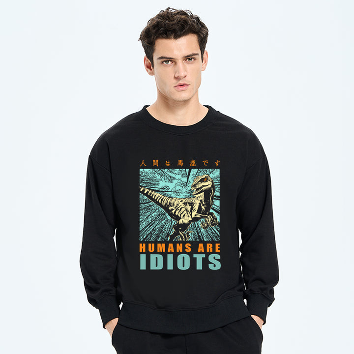 Mocking Dinosaurs Japanese Sweatshirt