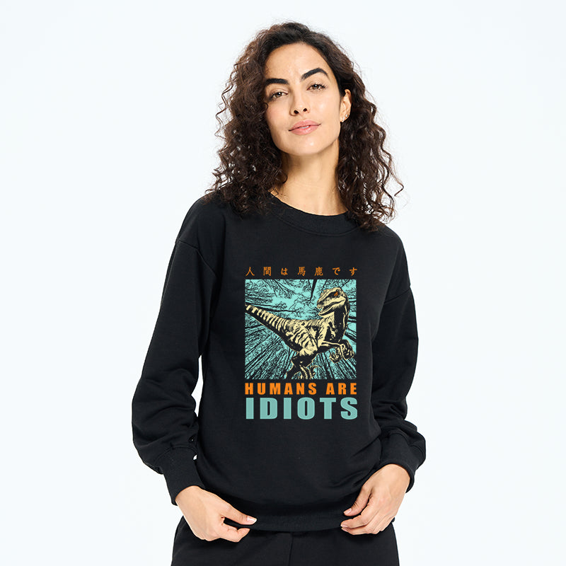Mocking Dinosaurs Japanese Sweatshirt