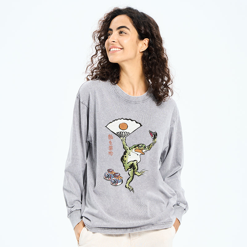 Dancing Frog Japanese Sweatshirt