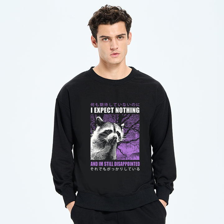 Disappointed Raccoon Japanese Sweatshirt