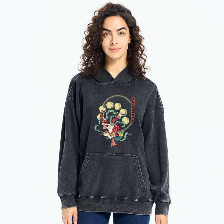 Frog Monster Japanese Washed Hoodie