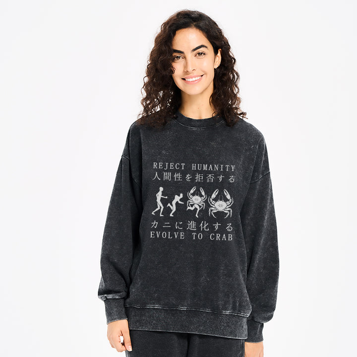 Reject Humanity Rvolve To Crab Washed Sweatshirt