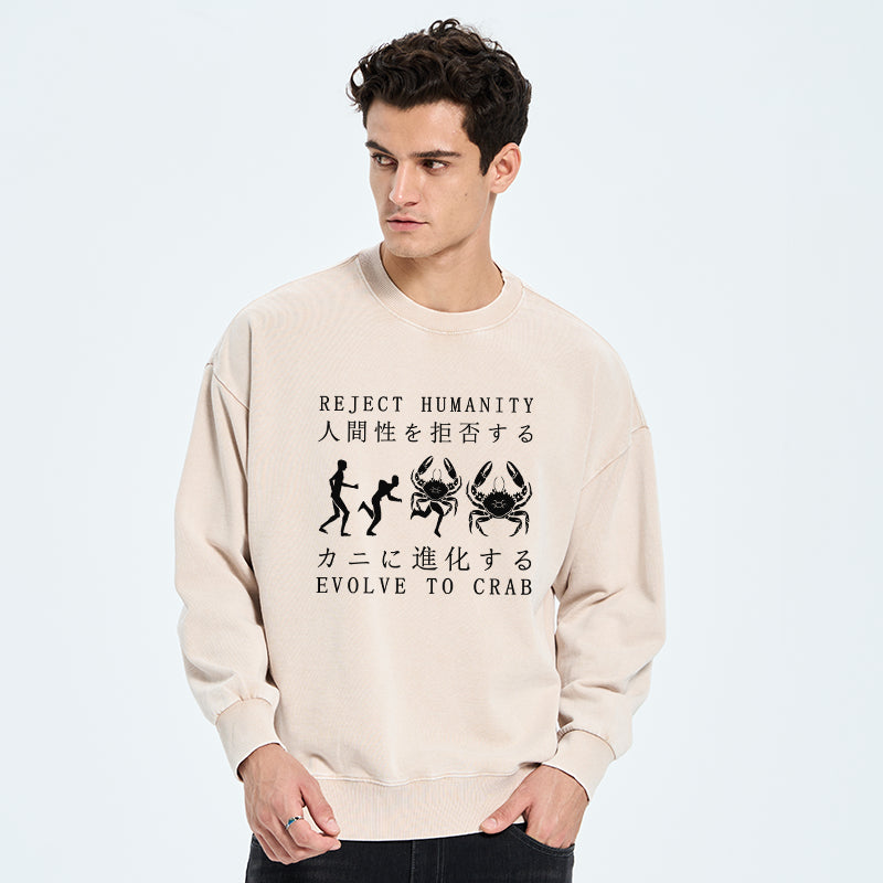 Reject Humanity Rvolve To Crab Washed Sweatshirt