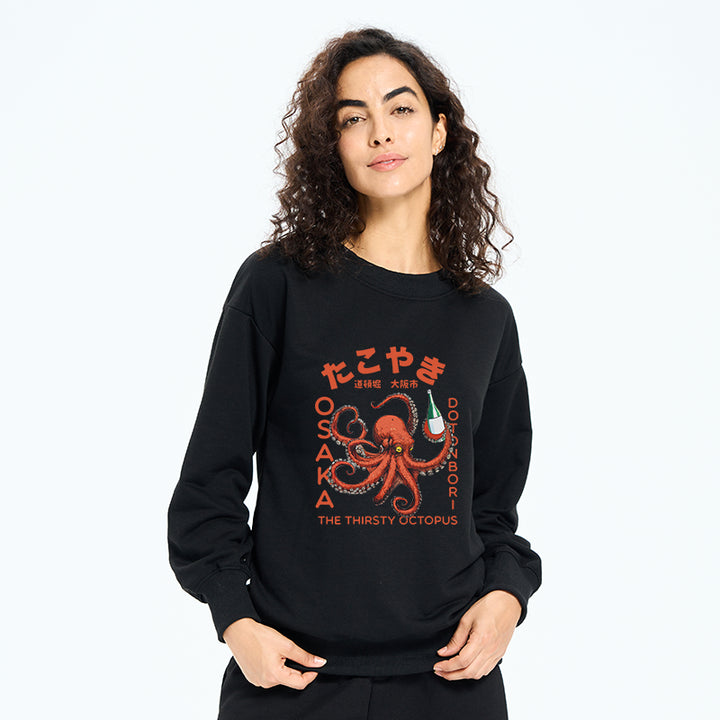 Octopus Drinks Soju Sweatshirt