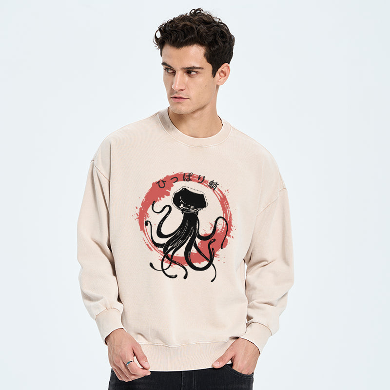 Vintage Octopus Japanese Washed Sweatshirt